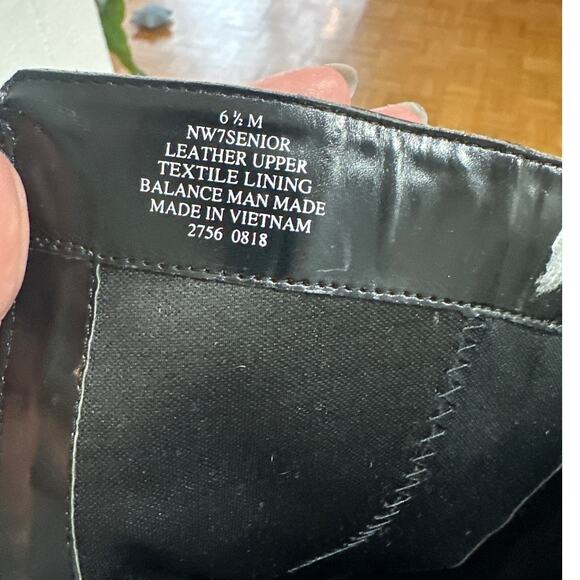 Nine West Women's Black Leather Buckle Strap Tall Riding Boots, Size 6.5, EUC - Picture 9 of 10